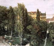 Adolph von Menzel The Palace Garden of Prince Albert Spain oil painting artist